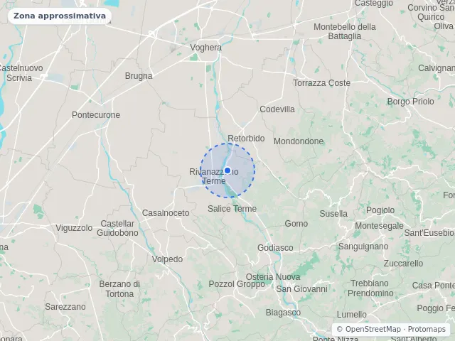 Mappa di Rivanazzano Terme, Pavia