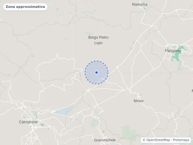 Mappa di Mineo, Catania