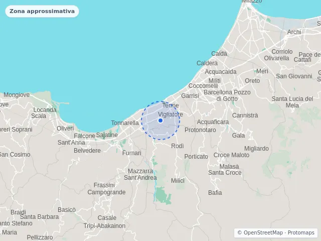Mappa di Terme Vigliatore, Messina