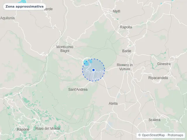 Mappa di Rionero in Vulture, Potenza