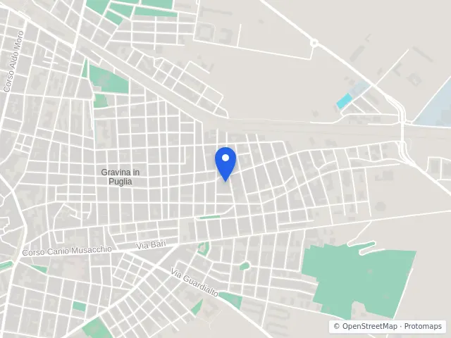 Mappa di Gravina in Puglia, Bari