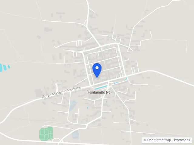 Mappa di Fontanetto Po, Vercelli