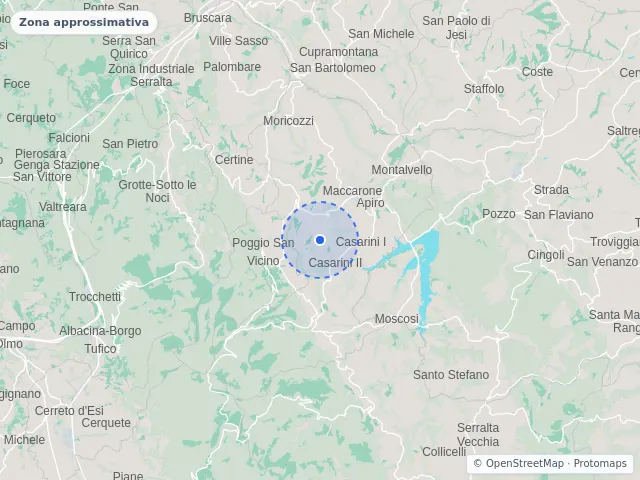 Mappa di Apiro, Macerata