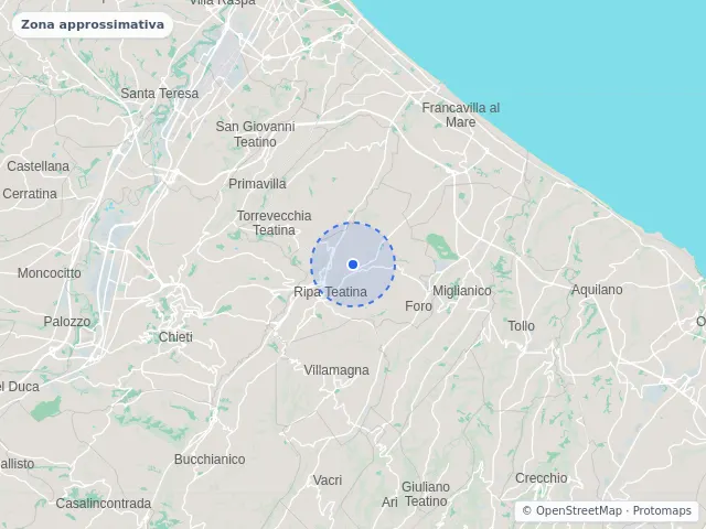 Mappa di Ripa Teatina, Chieti