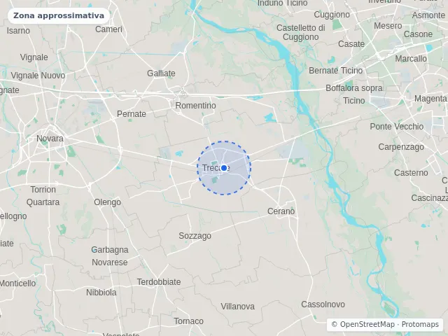 Mappa di Trecate, Novara