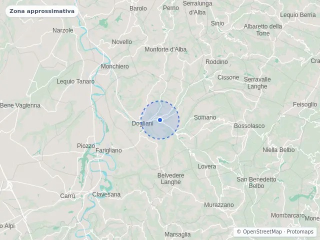 Mappa di Dogliani, Cuneo