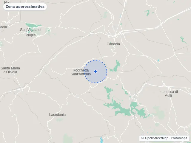 Mappa di Rocchetta Sant'Antonio, Foggia