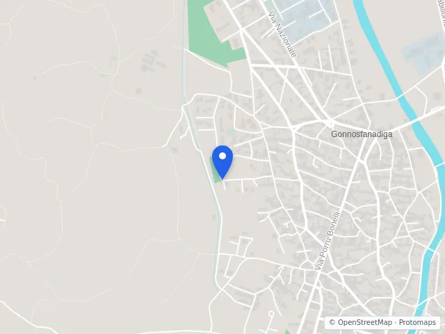 Mappa di Gonnosfanadiga, Sud Sardegna