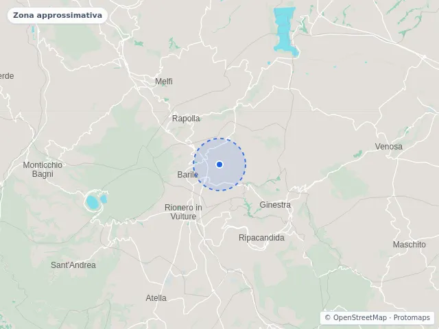 Mappa di Barile, Potenza
