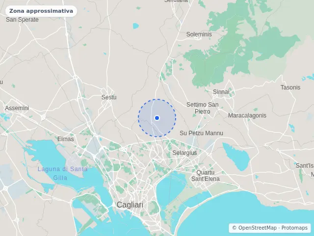 Mappa di Selargius, Cagliari