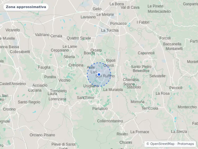 Mappa di Casciana Terme Lari, Pisa