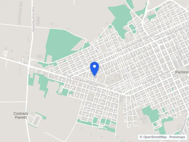 Mappa di Pachino, Siracusa