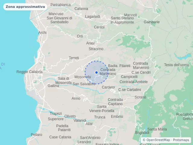 Mappa di Reggio di Calabria