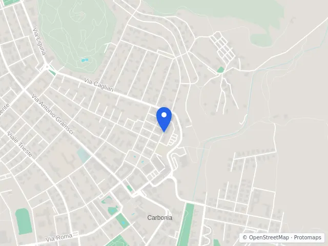 Mappa di Carbonia, Sud Sardegna