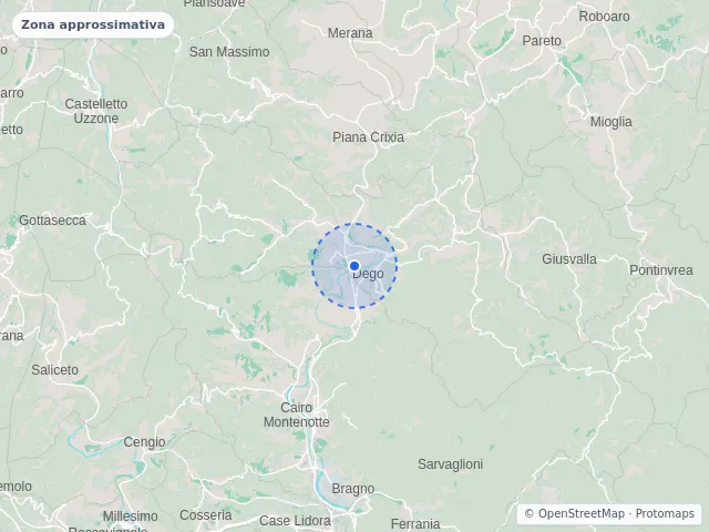 Mappa di Dego, Savona