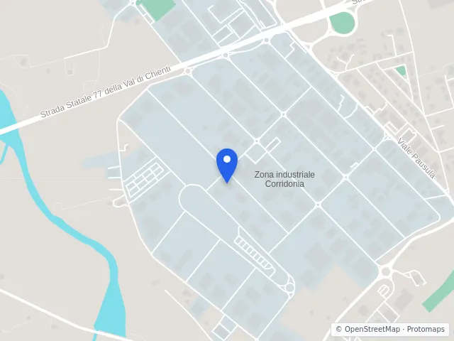 Mappa di Corridonia, Macerata