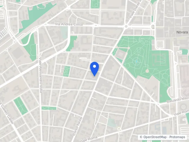 Mappa di Novara