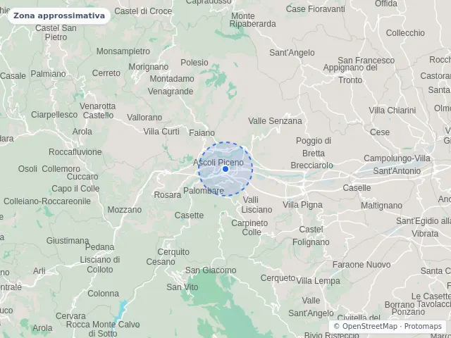 Mappa di Ascoli Piceno
