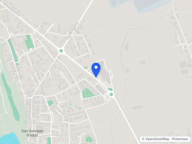 Mappa di Capriate San Gervasio, Bergamo
