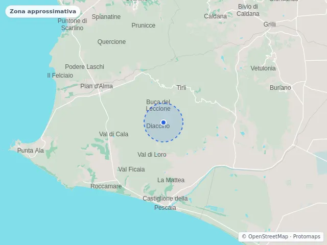 Mappa di Castiglione della Pescaia, Grosseto