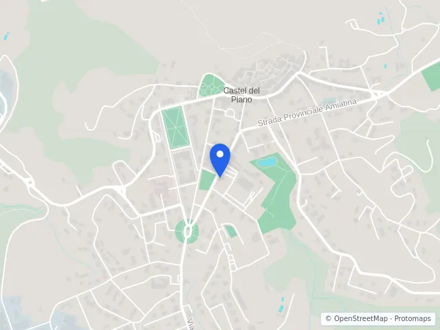 Mappa di Castel del Piano, Grosseto