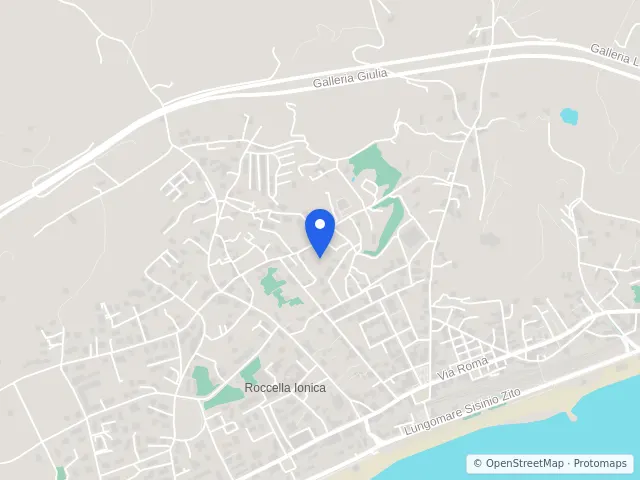 Mappa di Roccella Ionica, Reggio di Calabria