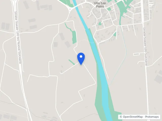 Mappa di Villa San Pietro, Cagliari