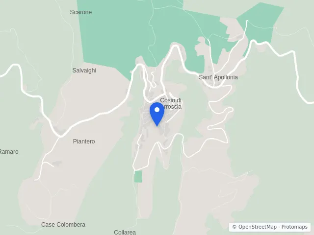 Mappa di Cosio d'Arroscia, Imperia