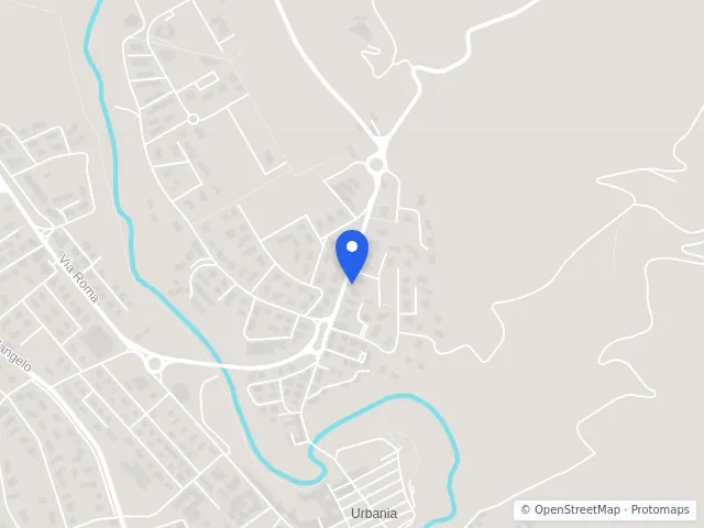 Mappa di Urbania, Pesaro e Urbino