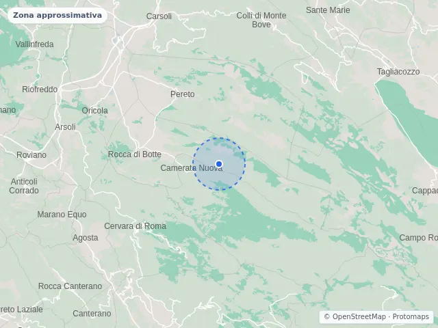 Mappa di Rocca di Botte, L'Aquila