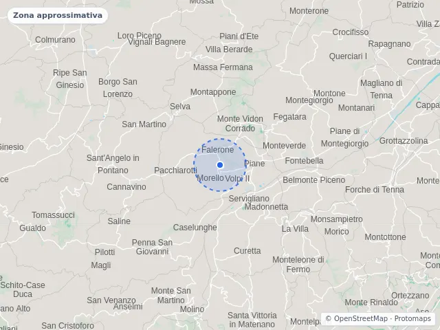 Mappa di Falerone, Fermo