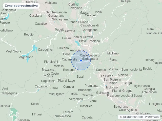 Mappa di Castelnuovo di Garfagnana, Lucca