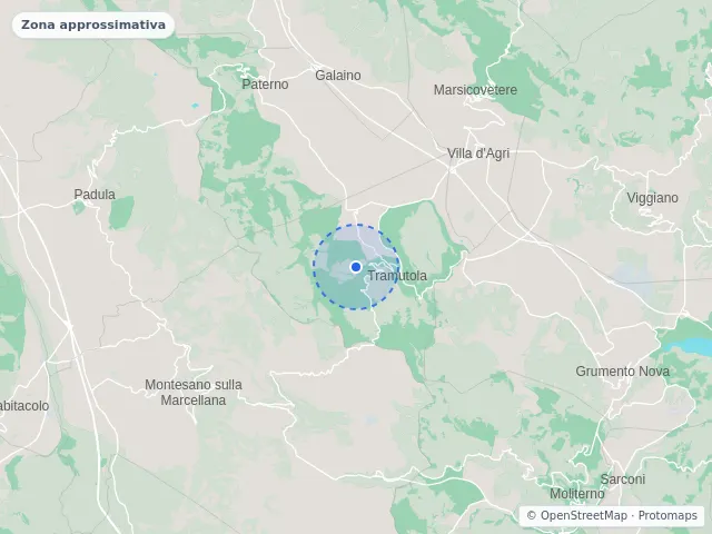 Mappa di Tramutola, Potenza