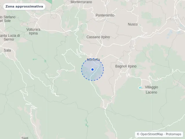 Mappa di Montella, Avellino