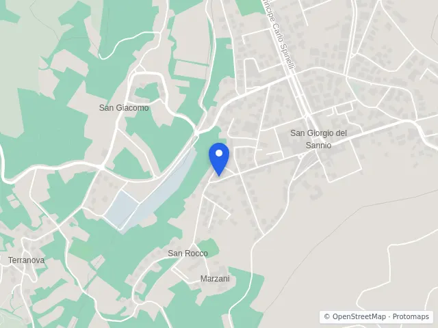 Mappa di San Giorgio del Sannio, Benevento