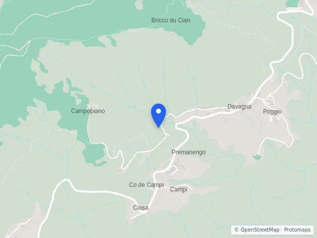 Mappa di Davagna, Genova