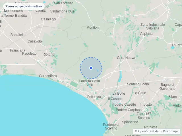 Mappa di Follonica, Grosseto