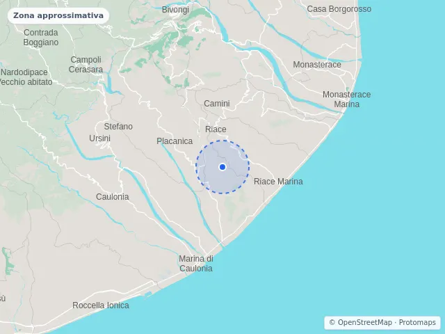 Mappa di Stignano, Reggio di Calabria