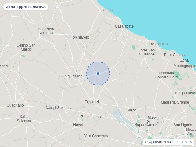 Mappa di Trepuzzi, Lecce