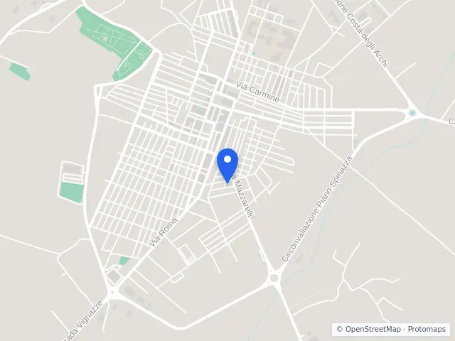 Mappa di Santa Croce Camerina, Ragusa