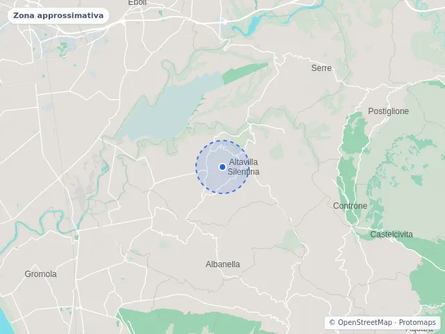 Mappa di Altavilla Silentina, Salerno