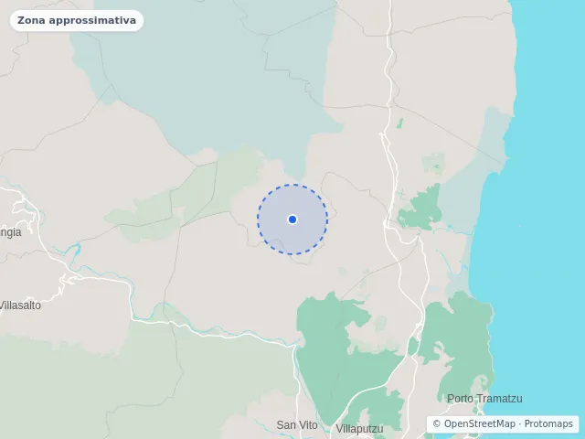 Mappa di Villaputzu, Sud Sardegna