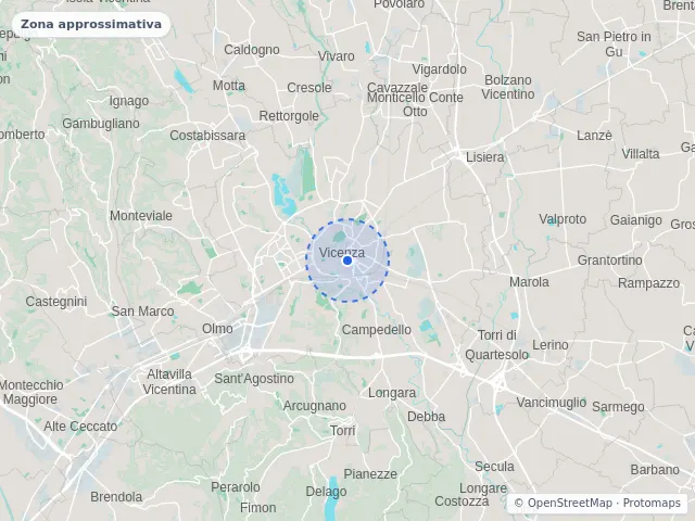 Mappa di Vicenza