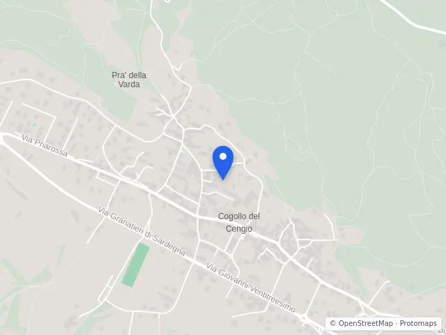 Mappa di Cogollo del Cengio, Vicenza