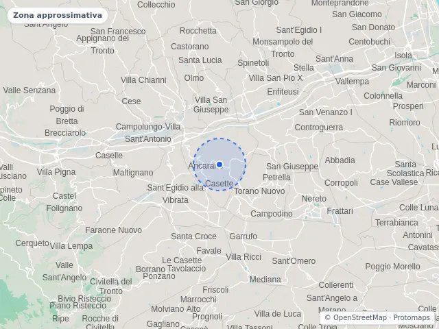 Mappa di Ancarano, Teramo
