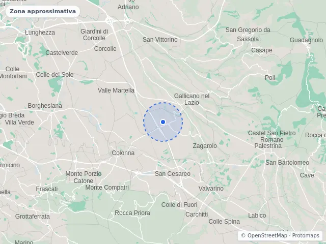Mappa di Zagarolo, Roma