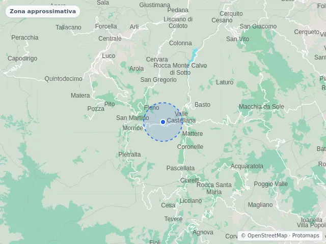 Mappa di Valle Castellana, Teramo