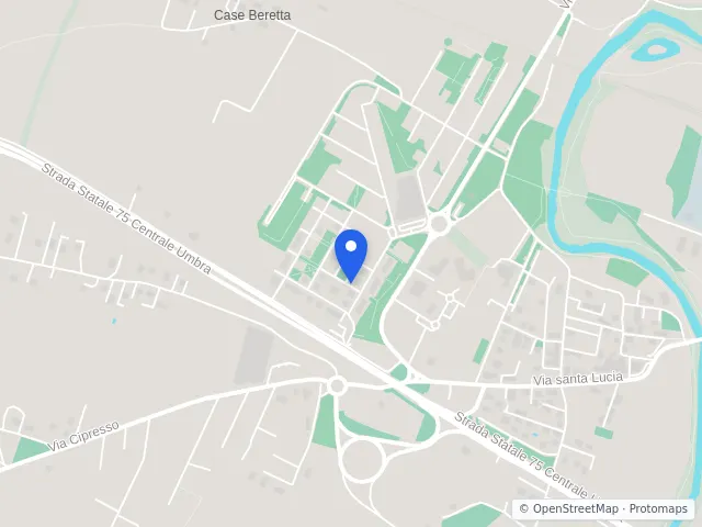 Mappa di Bastia Umbra, Perugia
