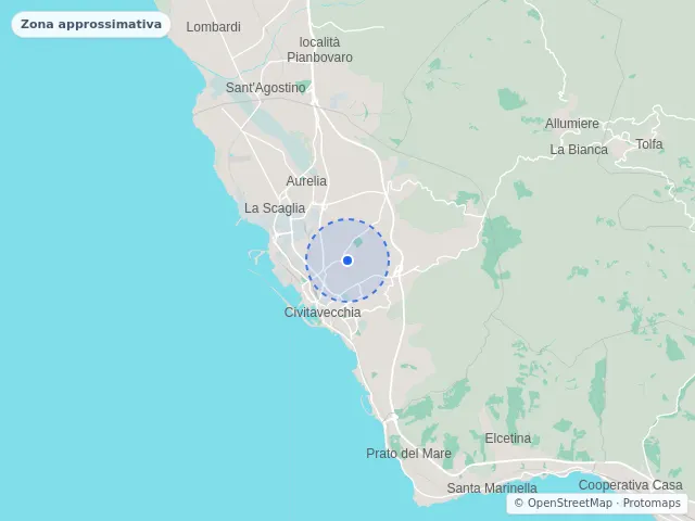 Mappa di Civitavecchia, Roma