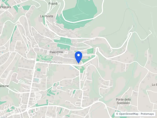 Mappa di Palestrina, Roma